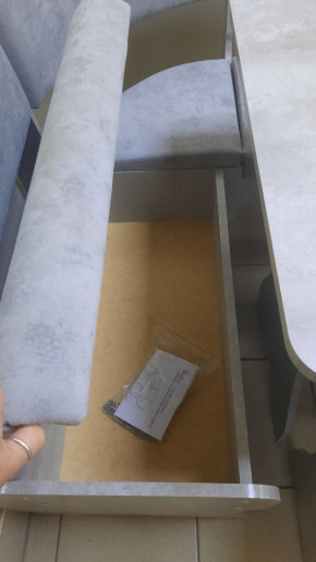 Кухонный уголок Миссия V велюр (цемент) в Минусинске - minysinsk.mebelnovo.ru | фото