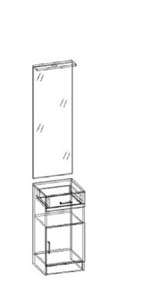 Машенька зеркало с тумбой в Минусинске - minysinsk.mebelnovo.ru | фото