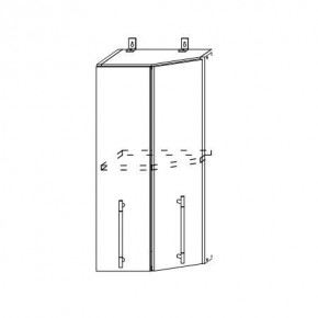 Монако ВПТ 400 шкаф верхний угловой в Минусинске - minysinsk.mebelnovo.ru | фото