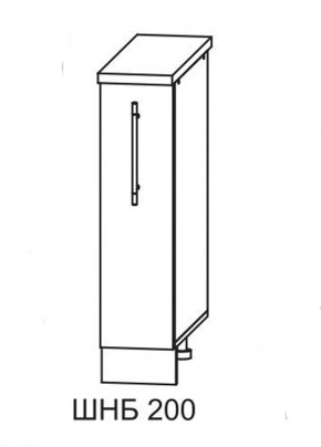 Олива СБ 200 шкаф нижний бутылочница в Минусинске - minysinsk.mebelnovo.ru | фото