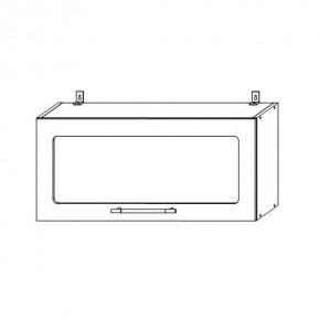 Опера ВПГС 800 шкаф верхний горизонтальный со стеклом в Минусинске - minysinsk.mebelnovo.ru | фото